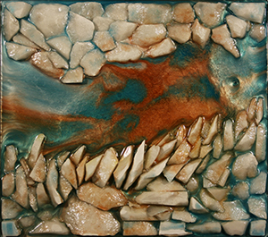 An image of the wall sculpture Ice Jam by Denis A. Yanashot.